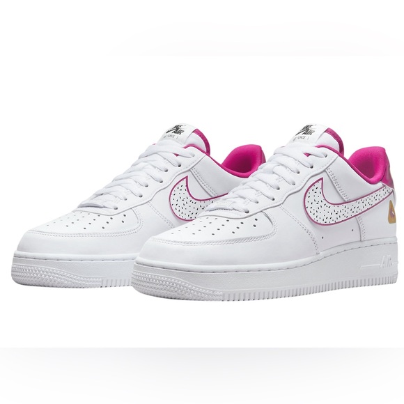 NWT Nike Air Force 1 Dragon Fruit Sneakers + BONUS knit, produce bag! Size 12 w - Picture 6 of 16